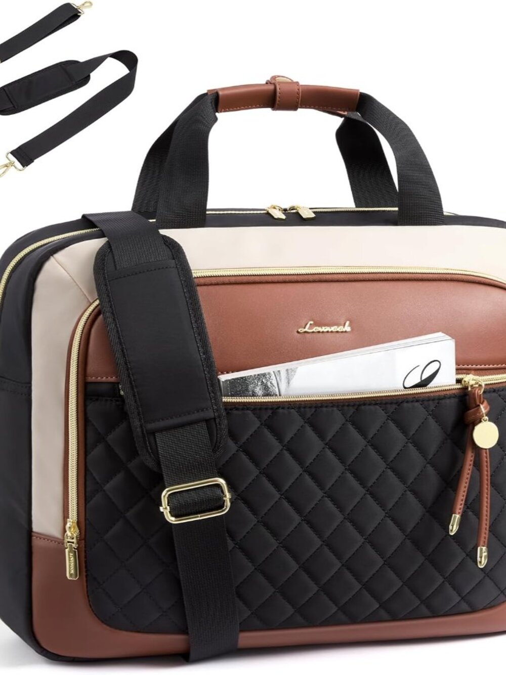 Laptop Briefcase for Women, Computer Messenger Shoulder Bags